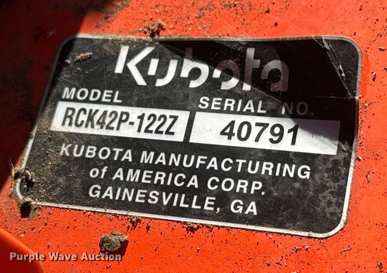 image for item NA9851 Kubota Z231KW ZTR lawn mower