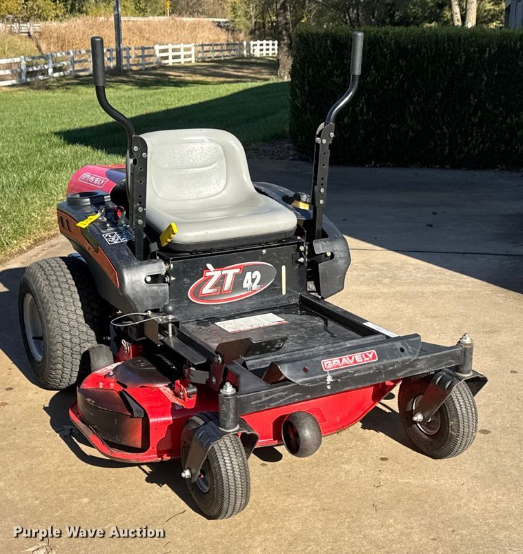 image for item NA9852 Gravely ZT 42 ZTR lawn mower