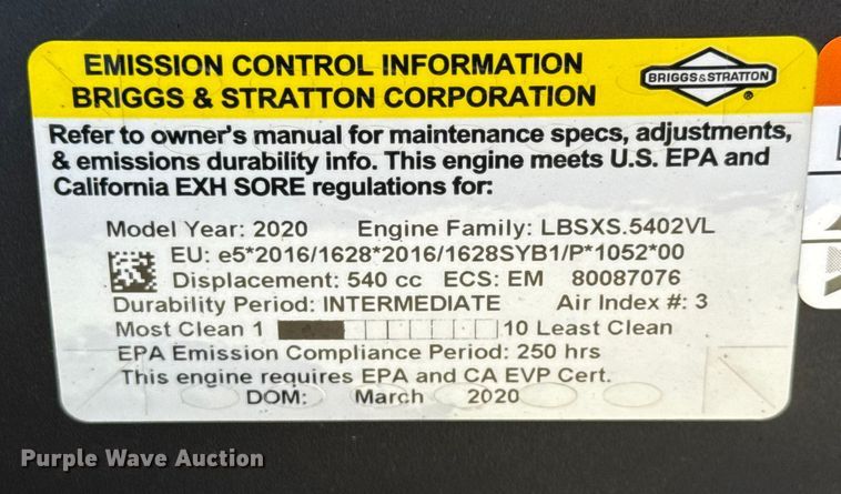 image for item NA9852 Gravely ZT 42 ZTR lawn mower