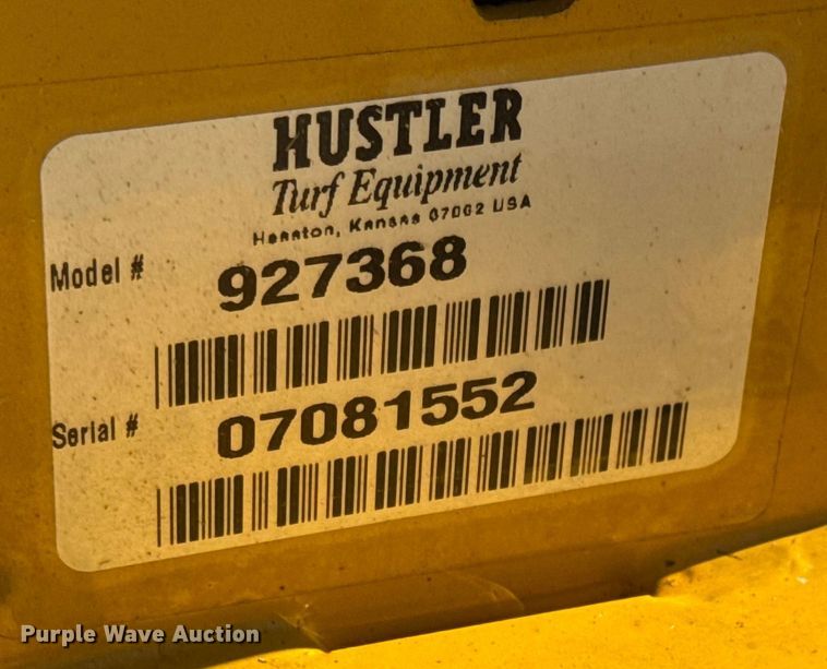 image for item NA9857 2007 Hustler Fastrak 927368 Lawn mower