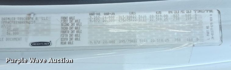 image for item NU9621 2011 Freightliner Business Class M2 flatbed truck