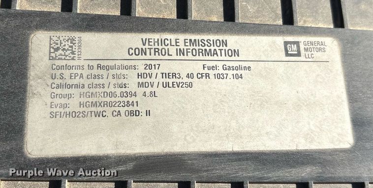 image for item OB9621 2017 Chevrolet Express 2500 van