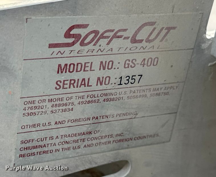 image for item DF8652 Soff-Cut GS400 concrete saw