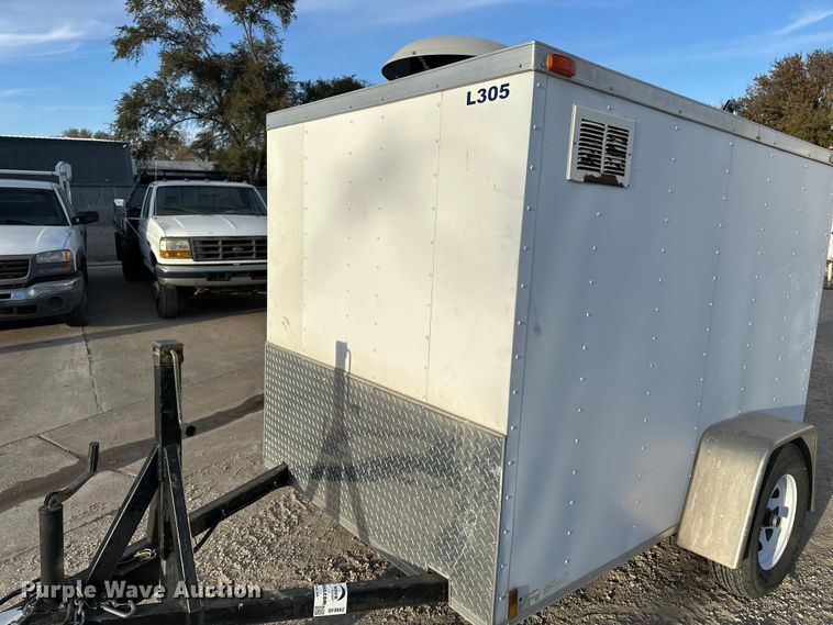 image for item DF8662 2012 Arising Industries Inc. 58SSRW enclosed cargo trailer with Mecc Alte generator