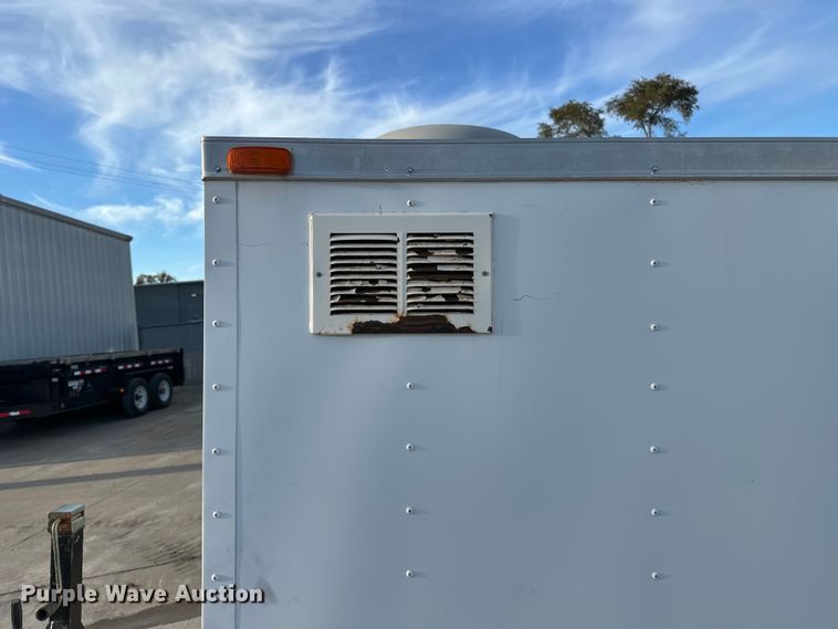 image for item DF8662 2012 Arising Industries Inc. 58SSRW enclosed cargo trailer with Mecc Alte generator