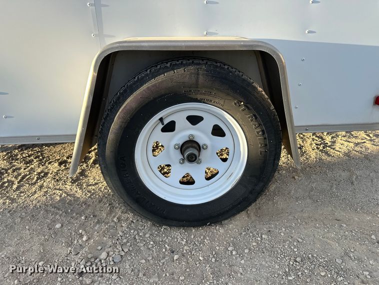 image for item DF8662 2012 Arising Industries Inc. 58SSRW enclosed cargo trailer with Mecc Alte generator