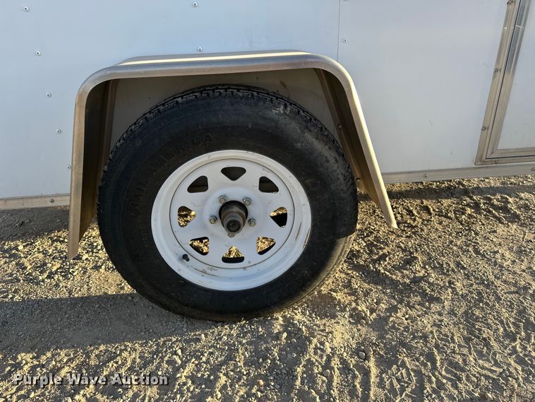 image for item DF8662 2012 Arising Industries Inc. 58SSRW enclosed cargo trailer with Mecc Alte generator