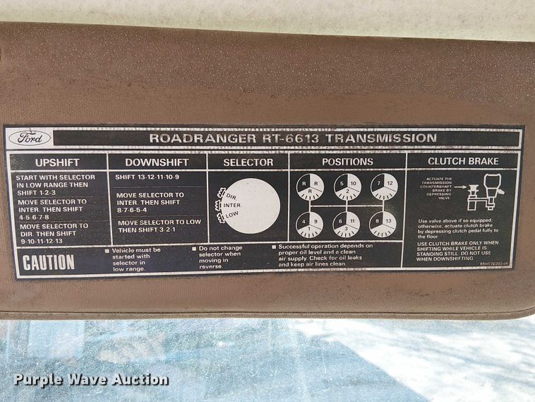 image for item DJ7902 1987 Ford LNT8000 crane truck