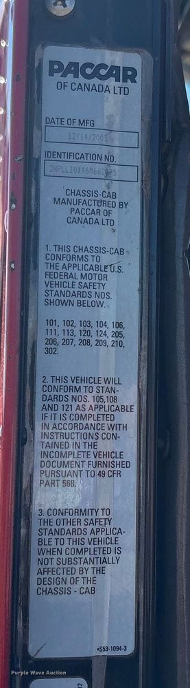 image for item DJ7936 2006 Peterbilt 335 dump truck