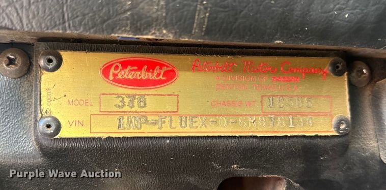 image for item DJ7937 2006 Peterbilt 378 dump truck