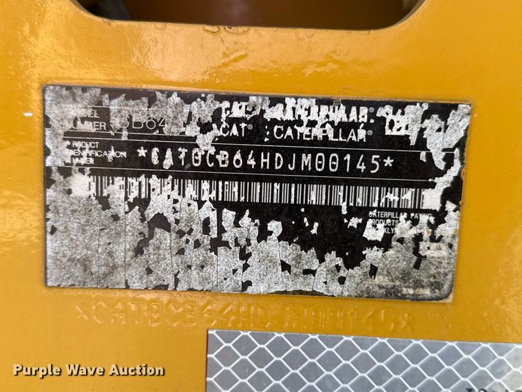 image for item DJ7944 2010 Caterpillar CB64 double drum roller