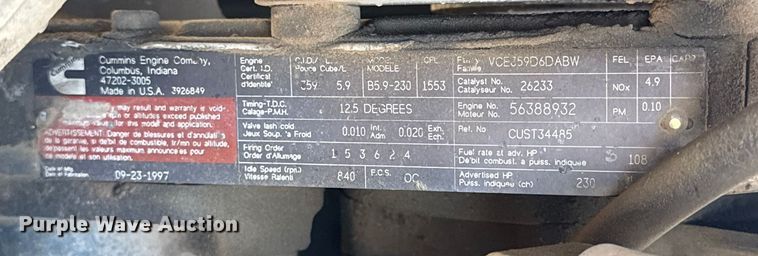 image for item DJ7945 1998 Ford F800 oil distributor truck