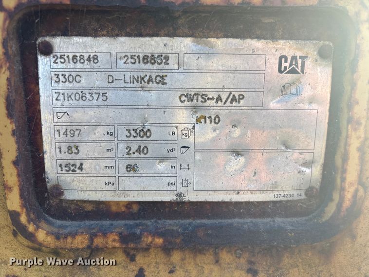 image for item DJ7959 Caterpillar excavator bucket