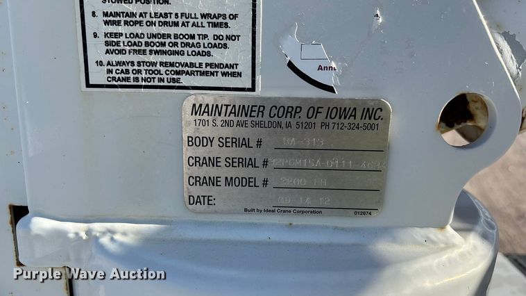 image for item DK0042 2012 Ford F550 utility / service truck