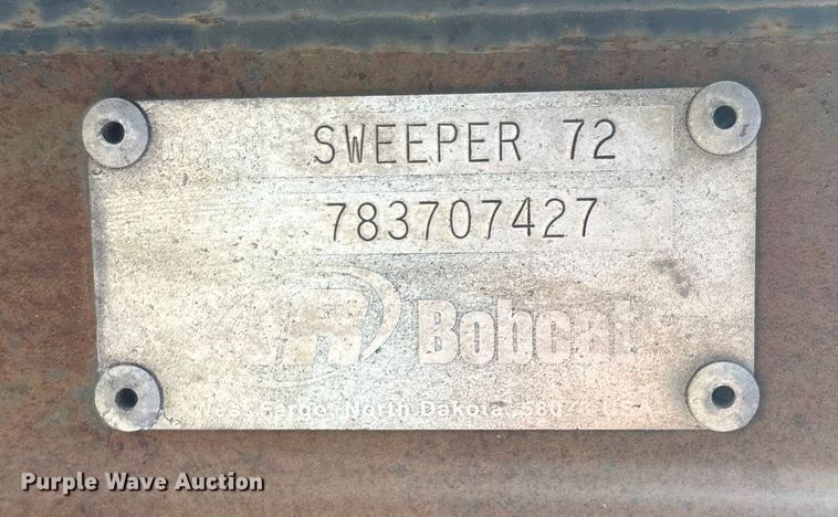 image for item DK0071 Bobcat Sweeper 72 skid steer sweeper