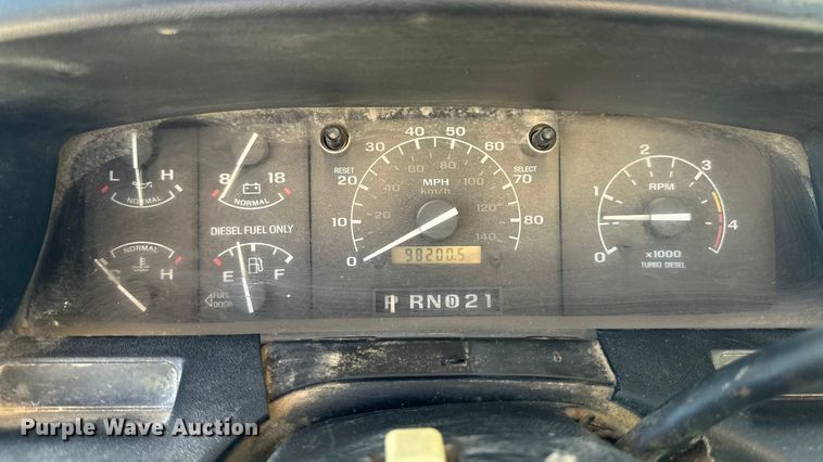 image for item DK0076 1997 Ford F-Super Duty flatbed truck