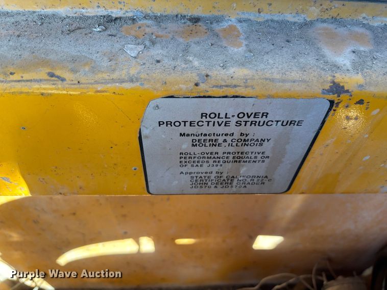 image for item DK0086 1973 John Deere 570A motor grader