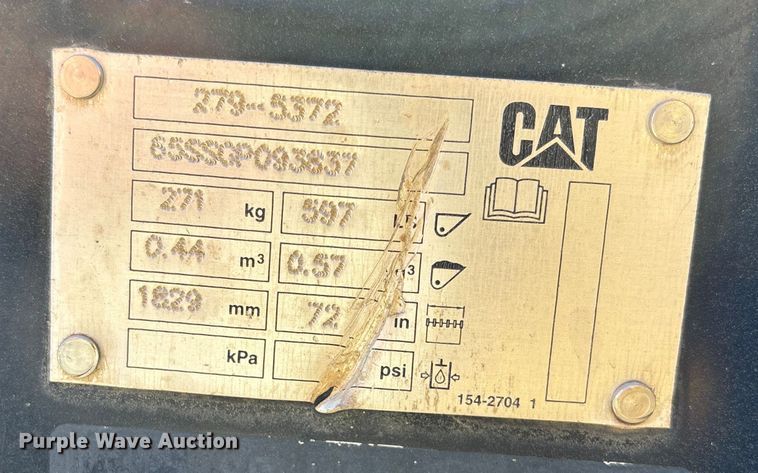 image for item DK0087 2013 Caterpillar 262D skid steer loader