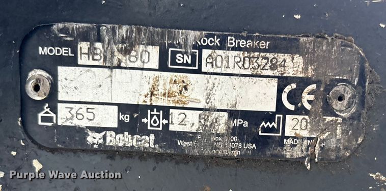image for item DK0090 Bobcat HB 1180 breaker