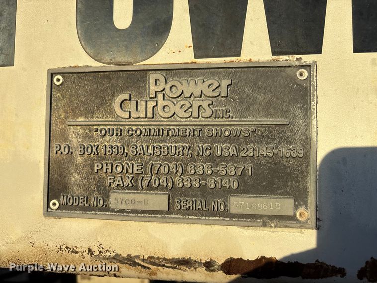 image for item DK0091 1996 Power Curbers 5700-B curb machine