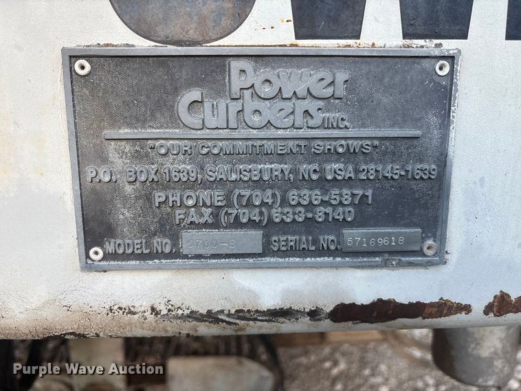 image for item DK0091 1996 Power Curbers 5700-B curb machine