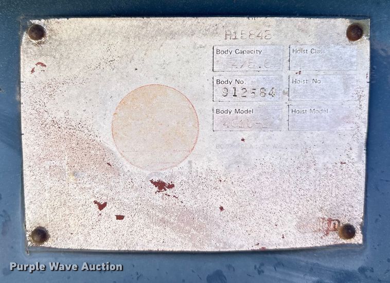 image for item DK0093 1986 International 1754 dump truck