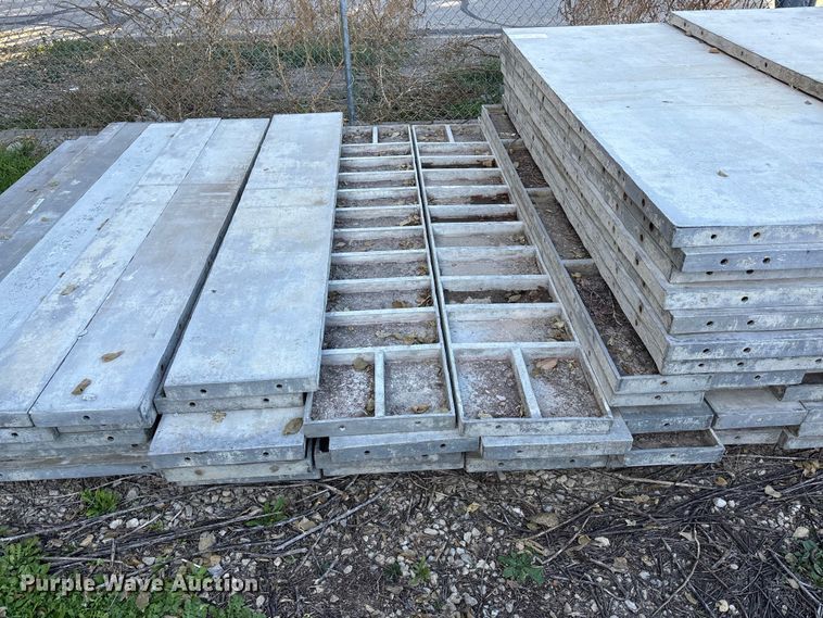image for item DK0139 Approximately 150 aluminum PFI concrete forms