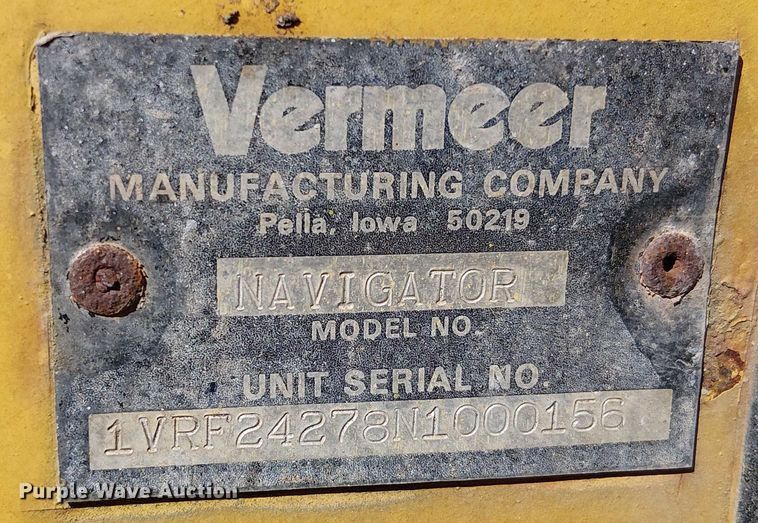 image for item DT6278 1992 Vermeer  D7X11A directional boring unit