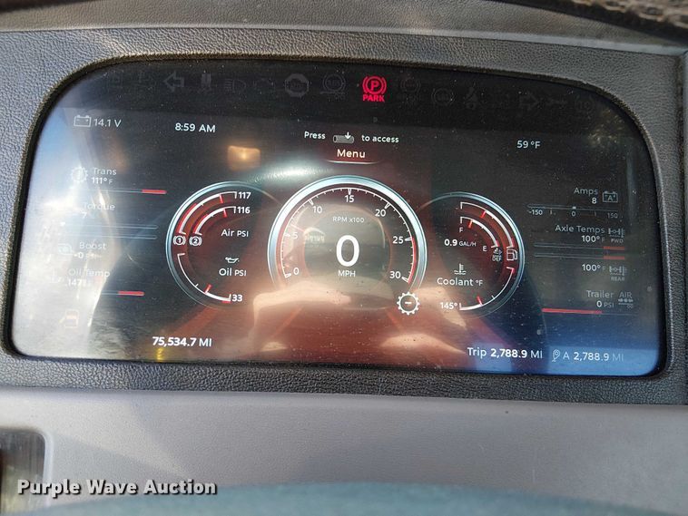 image for item DU3673 2023 Peterbilt 389 semi truck