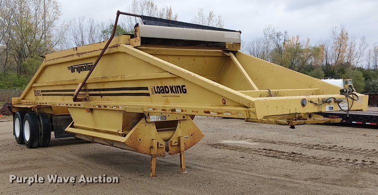 image for item DU3719 1998 Load King 2060-40-2 bottom dump trailer