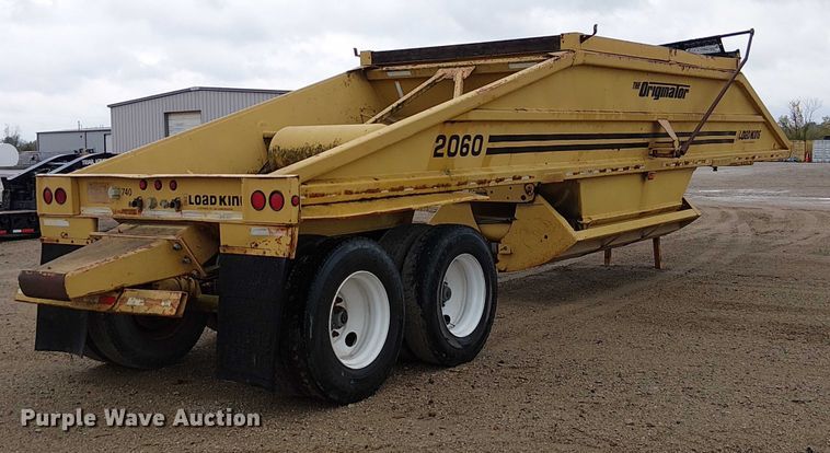 image for item DU3719 1998 Load King 2060-40-2 bottom dump trailer