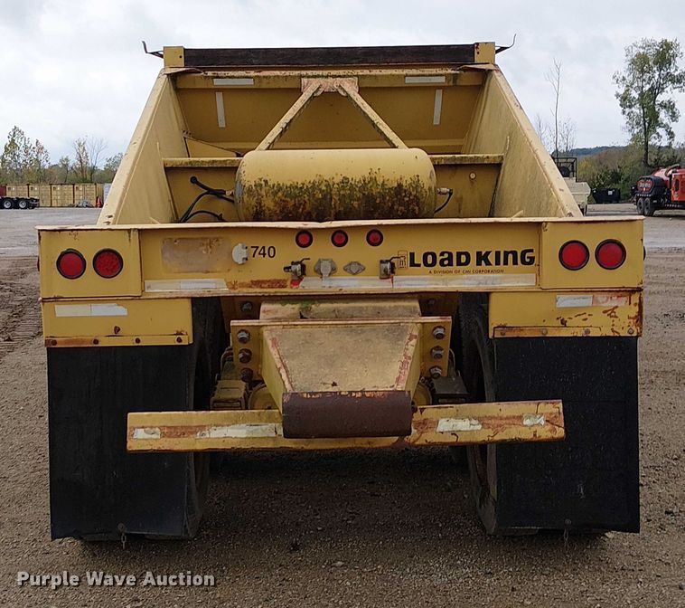 image for item DU3719 1998 Load King 2060-40-2 bottom dump trailer