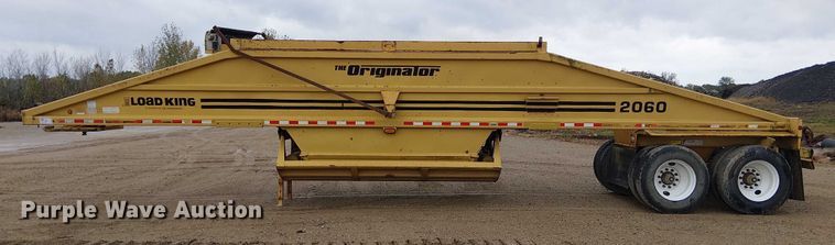 image for item DU3719 1998 Load King 2060-40-2 bottom dump trailer