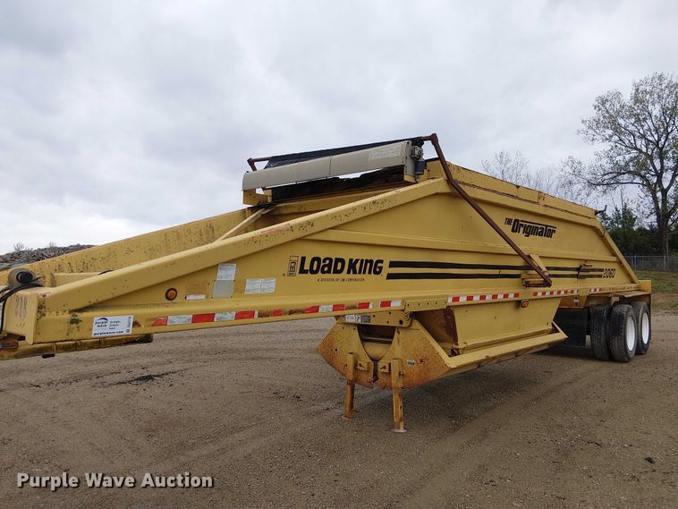 image for item DU3719 1998 Load King 2060-40-2 bottom dump trailer