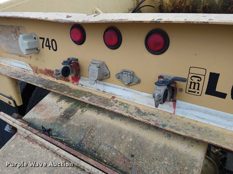 image for item DU3719 1998 Load King 2060-40-2 bottom dump trailer