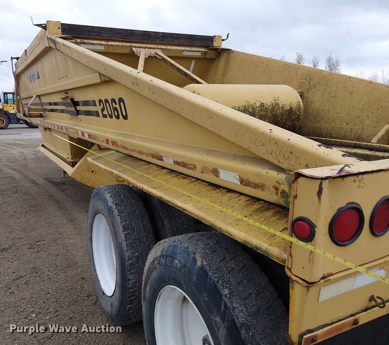image for item DU3719 1998 Load King 2060-40-2 bottom dump trailer