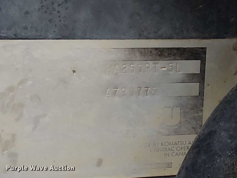 image for item DU3721 2004 Komatsu WA250PT-5L wheel loader