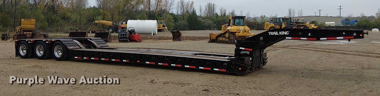 image for item DU3722 2016 Trail King TK110HDG lowboy equipment trailer