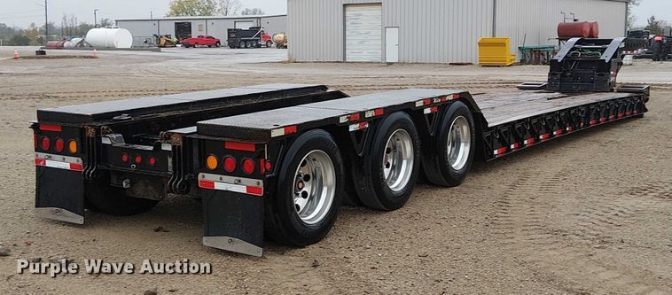 image for item DU3722 2016 Trail King TK110HDG lowboy equipment trailer