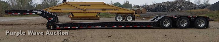 image for item DU3722 2016 Trail King TK110HDG lowboy equipment trailer
