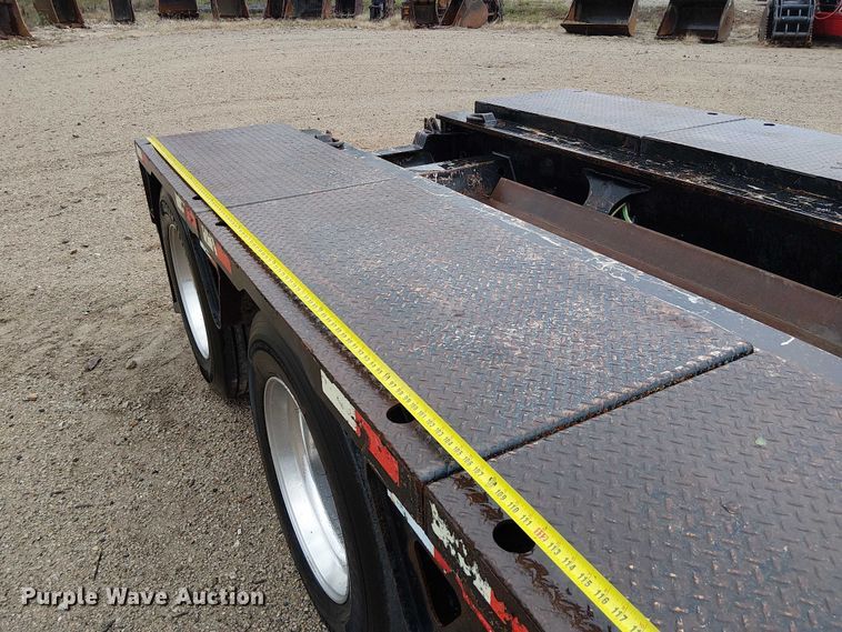 image for item DU3722 2016 Trail King TK110HDG lowboy equipment trailer