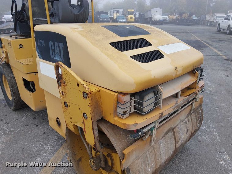 image for item DU3729 2009 Caterpillar CC34 single drum vibratory roller