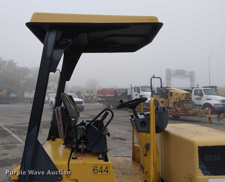 image for item DU3729 2009 Caterpillar CC34 single drum vibratory roller