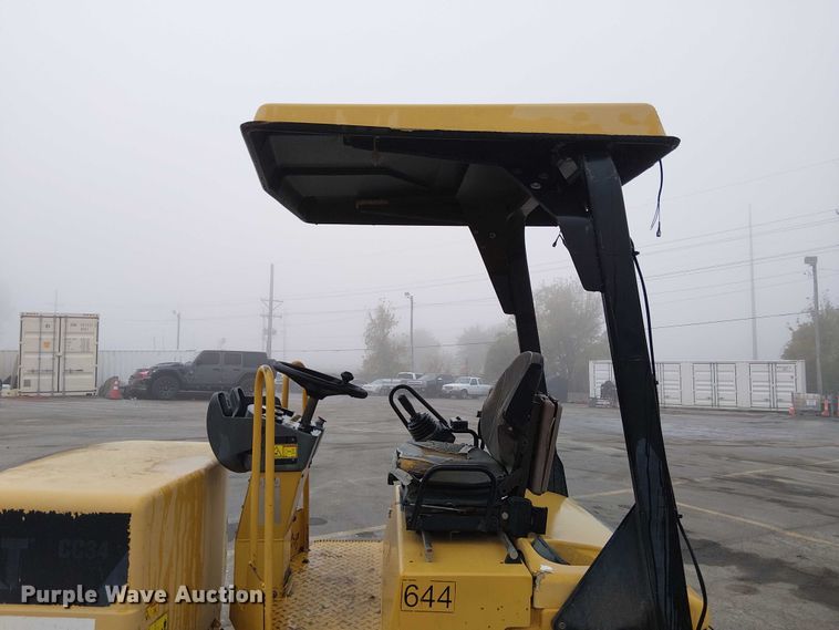 image for item DU3729 2009 Caterpillar CC34 single drum vibratory roller