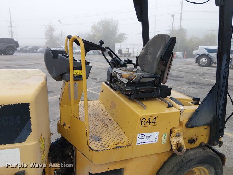 image for item DU3729 2009 Caterpillar CC34 single drum vibratory roller