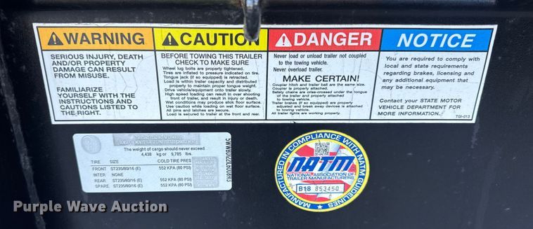 image for item DW6667 2020 Delco dump trailer