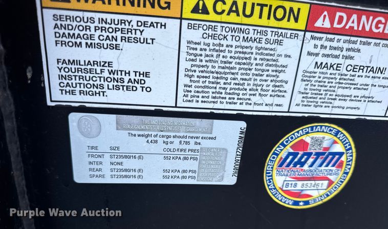 image for item DW6668 2020 Delco dump trailer