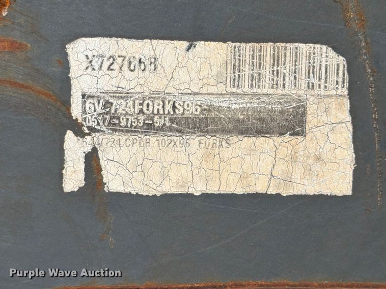 image for item DX5873 GEM 6V 724FORKS96 wheel loader forks