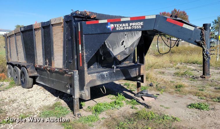 image for item DX6577 2017 Texas Pride DY72021KGN dump trailer