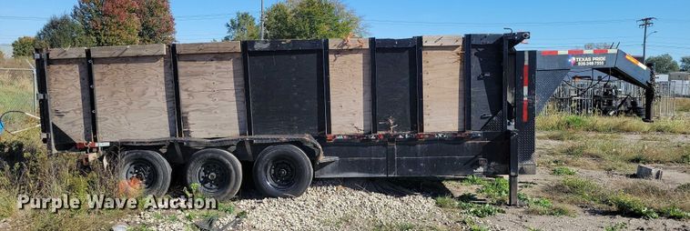 image for item DX6577 2017 Texas Pride DY72021KGN dump trailer